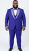 Men’s Purple and white sivler lapel  Embellished Tuxedo Suit –  Formal Wedding, Prom, and Gala Outfit Mardi Gras
