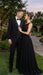 Men's Black Vested Tuxedo Suit with Patterned Lapel – Classic Formal Suit for Wedding, Party and Evening Events