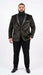 Men’s Crocodile Alligator Exotic skin Texture Blazer – Slim Fit Designer Jacket with Satin Lapels for Formal and Party Wear in Black Color