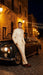 Men’s Ivory Tuxedo Suit with Satin Notch Lapel – Formal Wedding and Evening Wear Suit in Cream Off White Color