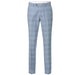 293-3 Men's 2-Piece Slim Fit Notch Lapel Stretch Windowpane Suit