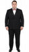 Tiglio Brand 100% Wool Super 150s Italian fabric Men’s Classic Black Double-Breasted Tuxedo with Satin Peak Lapel – Formal Wedding & Gala Suit Set