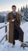 Men’s Brown Cotton Trench Coat Doctor Who 10th Doctor Inspired Long Coat – Classic Gabardina Style Overcoat, Vintage Winter Costume Jacket