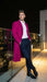Men’s Hot Pink Wool Blend Overcoat – Topcoat Carcoat Winter Fabric
