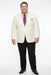 Men’s White Blazer Jacket – Classic Fit Formal Sport Coat with Gold Buttons