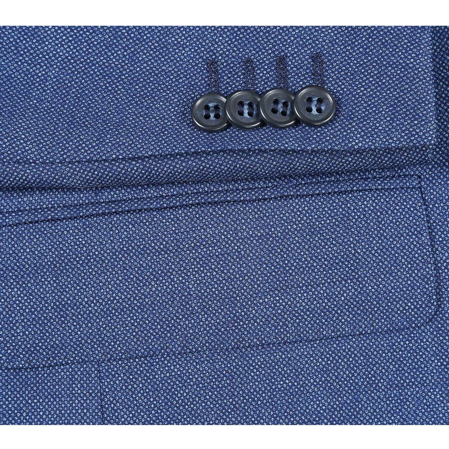 564-6 Men's Classic Fit Wool Blend Suits - Image 7