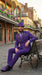Men’s Purple Pinstripe Mardi Gras Suit | Classic Double Breasted Formal Carnival Suit
