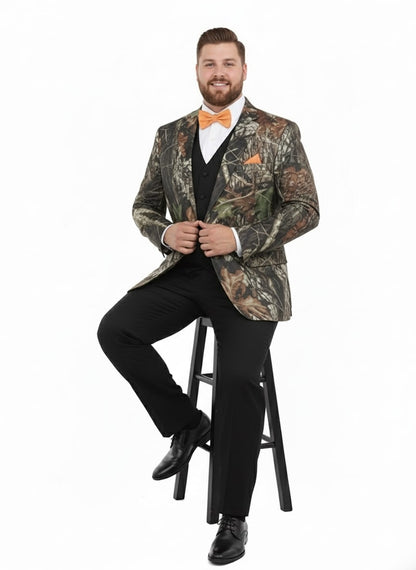 Mens Houndstooth Double-Breasted Overcoat – Classic Black and White Wool Blend Peacoat Wool Fabric - Image 5