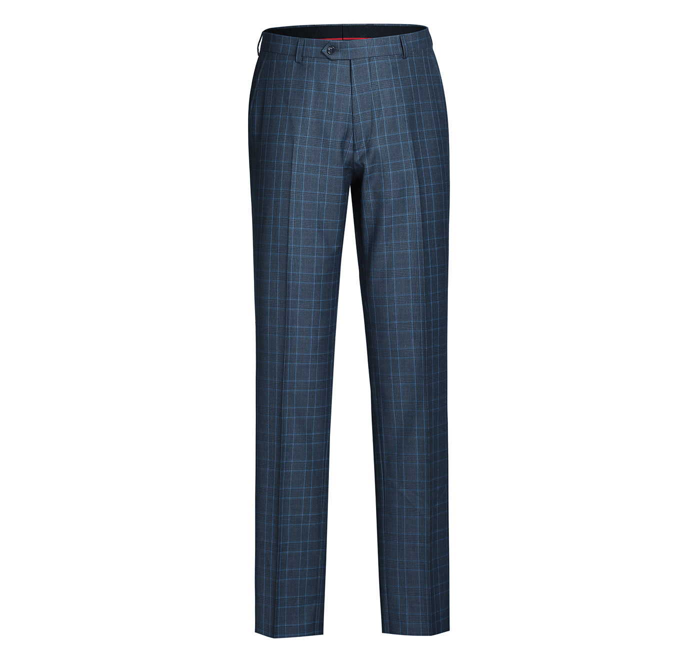 293-6 Men's Two Piece Classic Fit Windowpane Check Dress Suit - Image 7