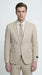 Mens Sand Beige 3 Piece Suit – Double breasted Vest Formal Suit Set  and Dress Pants in Champaign Natural Summer Color