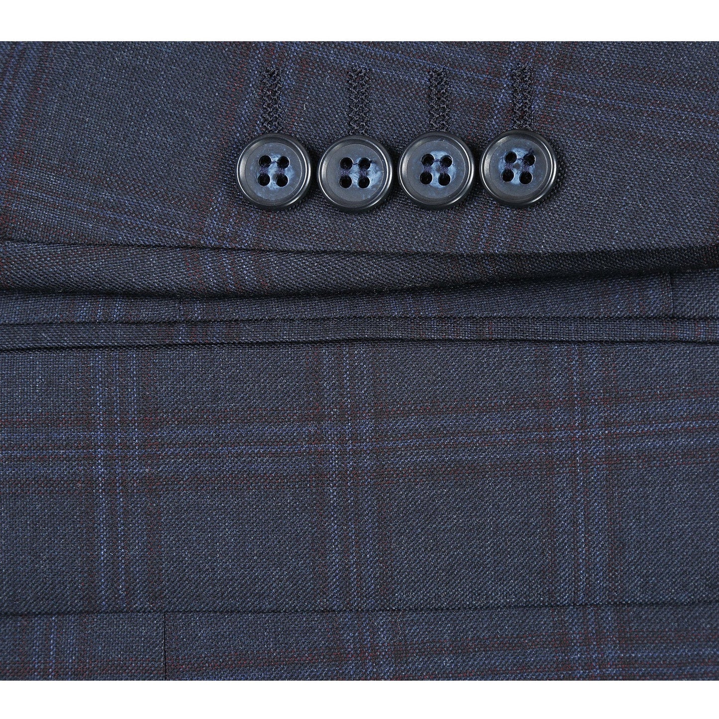 564-5 Men's Slim Fit Wool Suit - Image 7