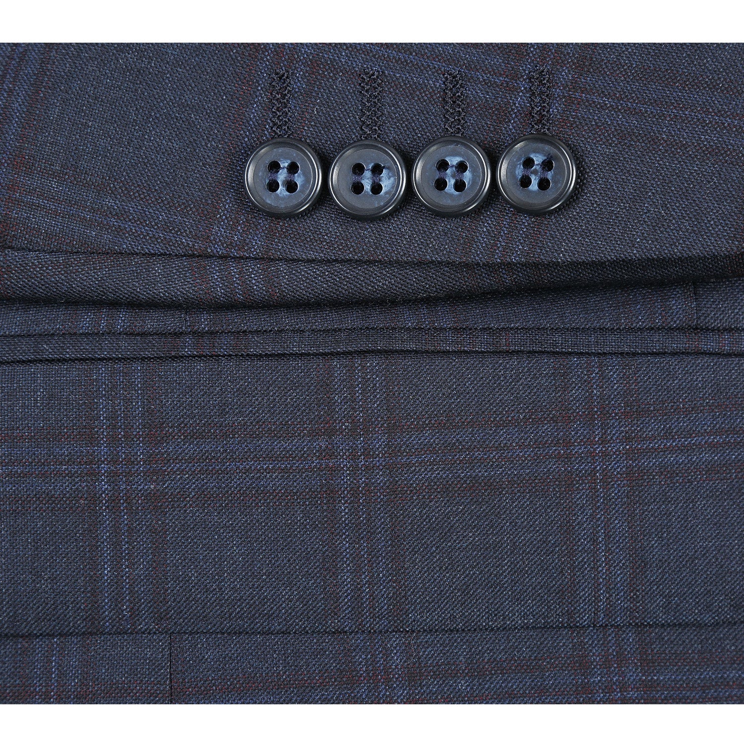 564-5 Men's Slim Fit Wool Suit - Image 7