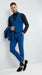 Men’s Royal Blue 3 Piece Suit with Black Lapel – Modern Formal Suit for Wedding, Prom and Party Wear