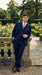 Men’s Navy Blue Pinstripe 3 Piece Suit, Thomas Shelby Inspired Vintage Formal Suit for Weddings, Parties, Prom, and Special Events