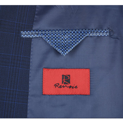 293-26 Men's Classic Fit Checked Suits - Image 7
