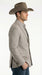 Mens Textured  Light Grey Western Blazer – Cowboy Style Casual Sport Coat for Men Classic Western Jacket