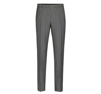 292-2 Men's Two Piece Classic Fit Windowpane Check Dress Suit - Image 4