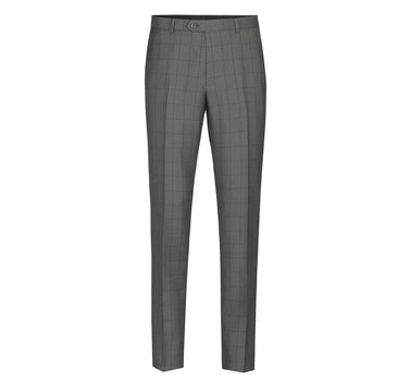 292-2 Men's Two Piece Classic Fit Windowpane Check Dress Suit - Image 4