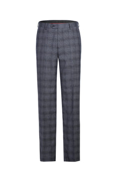 293-30 Men's Classic Fit Checked Suits - Image 7