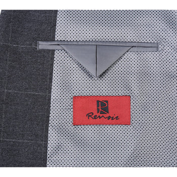 293-31 Men's Slim Fit Checked Suits - Image 5