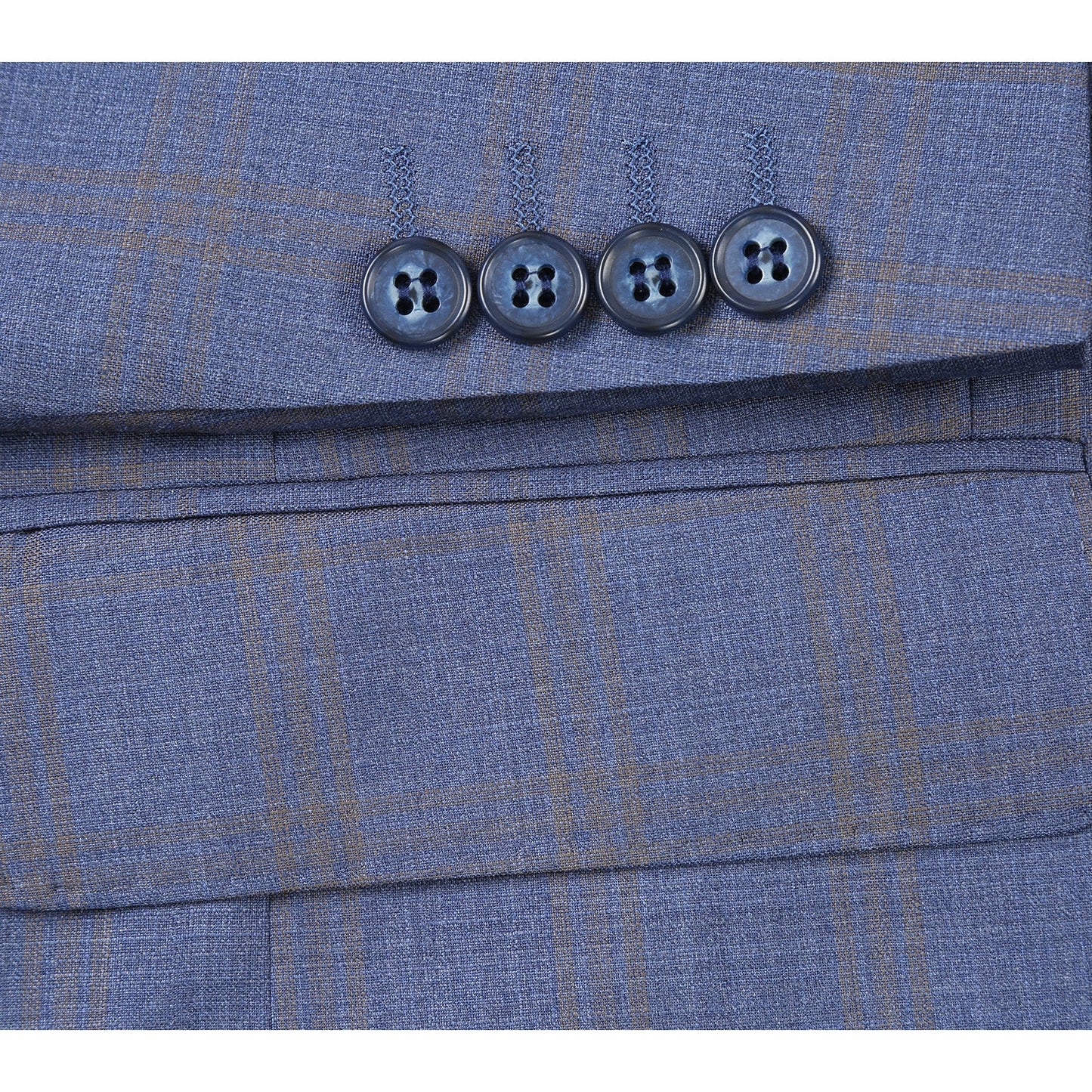 566-2 Men's New Slim Fit Wool Suits - Image 6