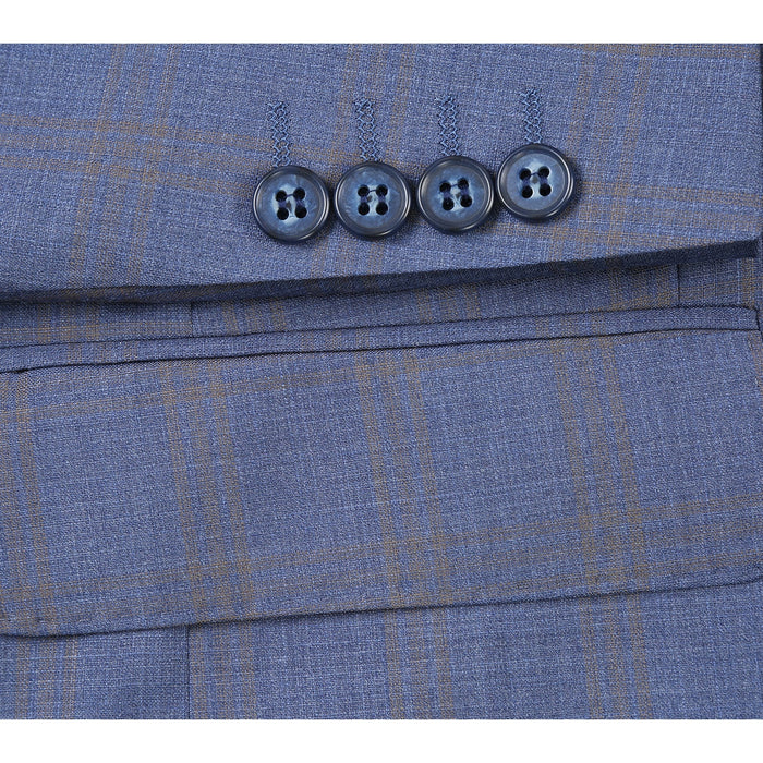 566-2 Men's New Slim Fit Wool Suits - Image 6