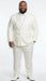 Men’s Ivory Double Breasted Tuxedo Dinner Jacket – Textured Blazer Paisley Texture Pattern in Off White Cream Color + Bowtie