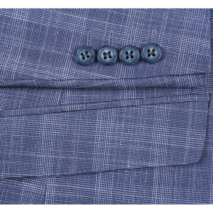 Renoi Designer Suit 293-24 Men's Slim Fit Checked Suits