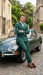 Vitali Brand Men’s Emerald Green Double Breasted Suit – Modern Fit Side Vented