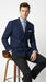 Mens Navy Blue Double Breasted Blazer – Classic Formal Suit Jacket for Business, Wedding, Office and Professional Wear