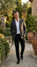 Mens Charcoal Gray Pinstripe Double Breasted Blazer Sport Coat – Classic Formal Business Jacket for Office and Smart Casual Wear