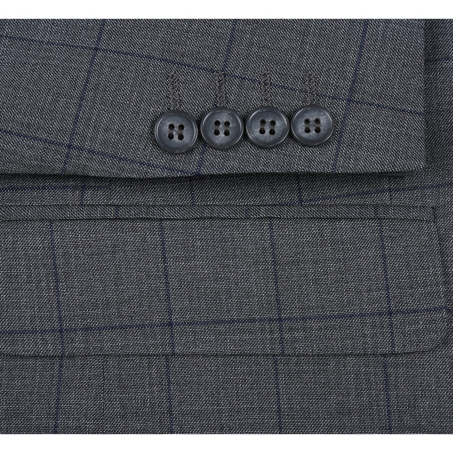 293-44 Men's Double-Breasted New Slim Fit Suits - Image 7