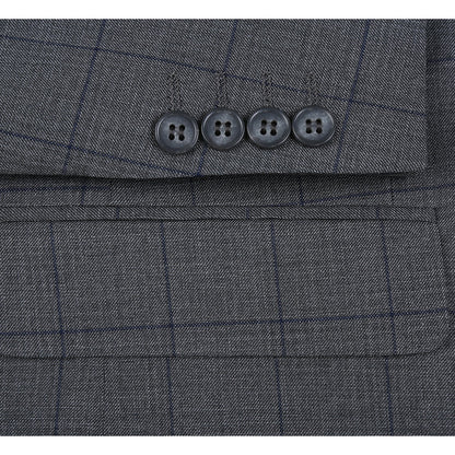 293-44 Men's Double-Breasted New Slim Fit Suits - Image 7