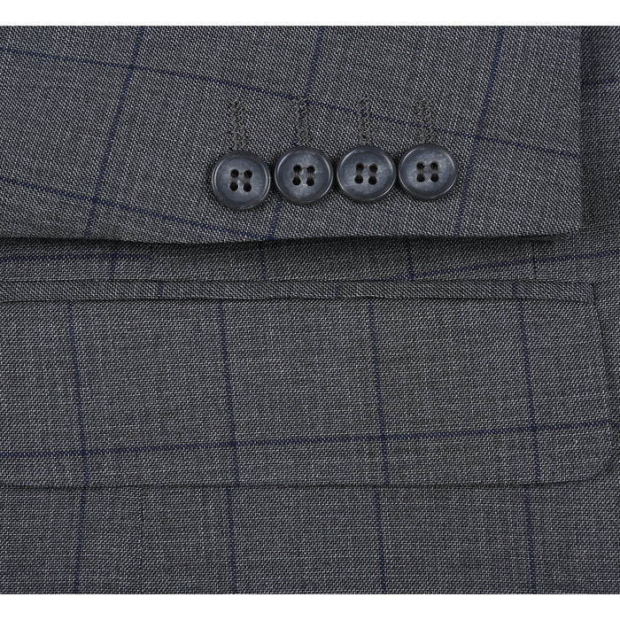 293-44 Men's Double-Breasted New Slim Fit Suits - Image 7