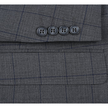 293-44 Men's Double-Breasted New Slim Fit Suits - Image 7