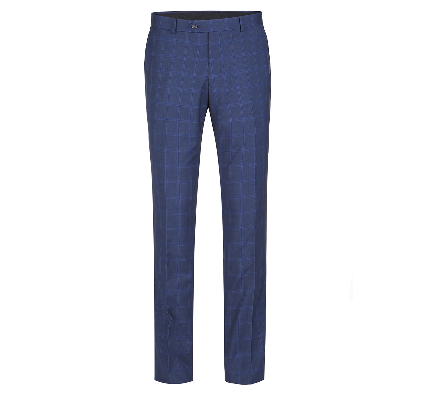 292-6 Men's Slim Fit 2-Piece Single Breasted Check Dress Suit - Image 4