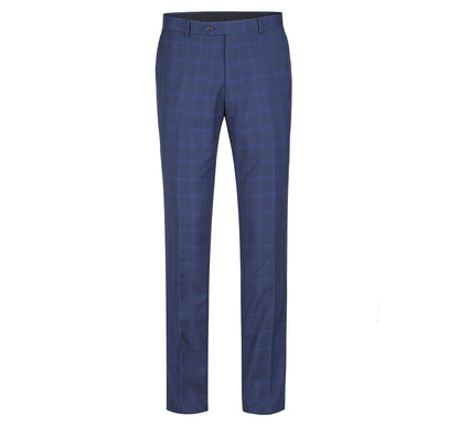 292-6 Men's Slim Fit 2-Piece Single Breasted Check Dress Suit - Image 4