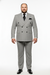 Men’s Grey and Black Pinstripe Double-Breasted Suit – 1920s Gangster Vintage Looking suit By Rossiman