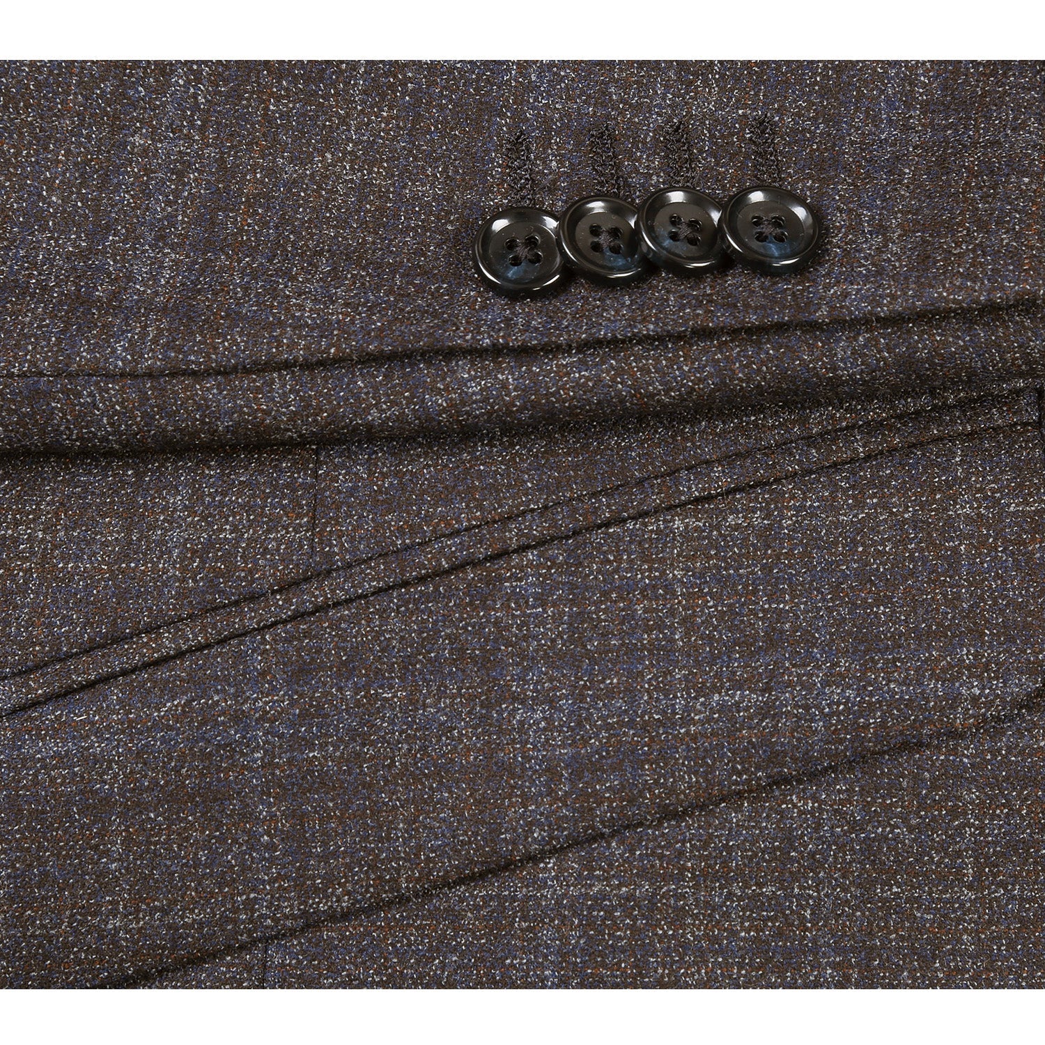 563-8 Men's Slim Fit Wool Blend Stretch Suits - Image 7