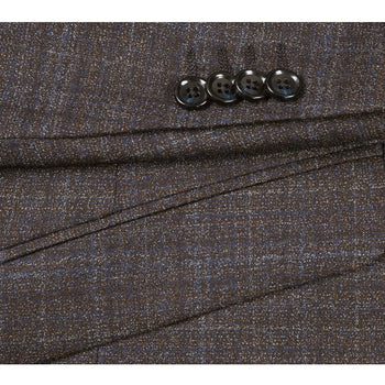 563-8 Men's Slim Fit Wool Blend Stretch Suits - Image 7