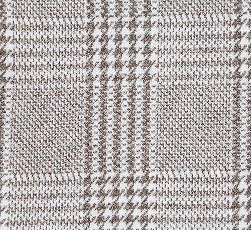 Half Canvas Slim Fit Blazer in Plaid Gray - Image 7