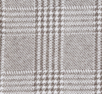 Half Canvas Slim Fit Blazer in Plaid Gray - Image 7
