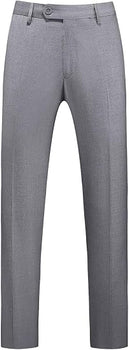 Mens Dress Pants Front Flat Fit Casual Pants