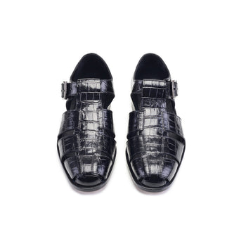 P00030- 8092 Close toe sandal- Black