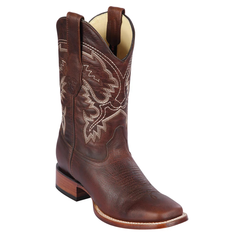 Los Altos Boots - Mens Dress Cowboy Boot - Low Priced Men's Square Toe Cowboy Boots- in Honey - Image 2