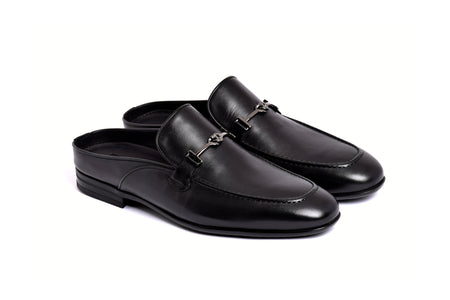 C163-8248 Black Mule (Slip-On)