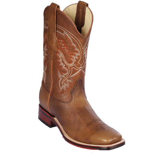 Botas de Cuero Punta Ancha