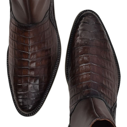 Caiman Belly Dress Boots