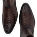 Cuadra Caiman Belly Dress Boots in Black and Chocolate