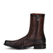 Cuadra Caiman Belly Dress Boots in Black and Chocolate